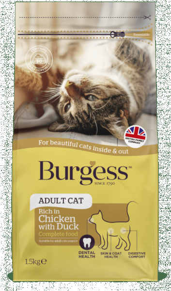 Burgess Adult Cat Chicken & Duck